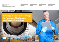 Leverage the Internet of Things to Transform Maintenance and