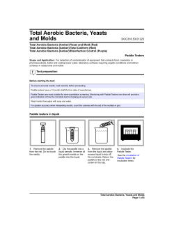 Total Aerobic Bacteria, Yeasts and Molds