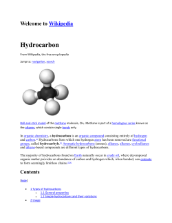 Aromatic hydrocarbon - Mansfield Gas Well Awareness