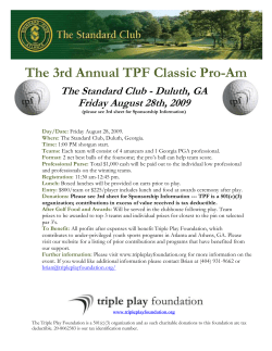 Teams - Triple Play Foundation