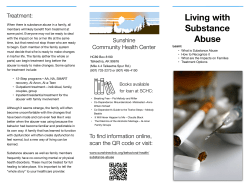 Living With Substance Abuse - Sunshine Community Health Center