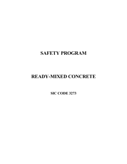 ready mixed concrete safety program