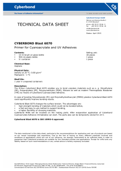 technical data sheet