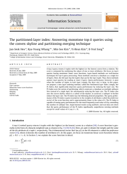 The partitioned-layer index: Answering