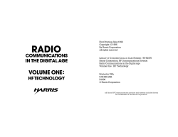 hf radio document - Emergency Communications Ontario