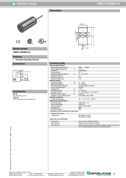 1 Inductive sensor NBB15-30GM60-A2