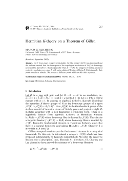 Hermitian K-theory on a Theorem of Giffen