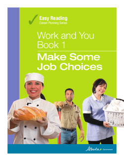 Easy Reading Work and You Book 1: Make Some Job Choices