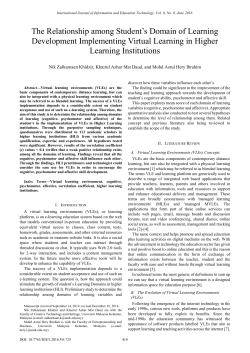 The Relationship among Student`s Domain of Learning