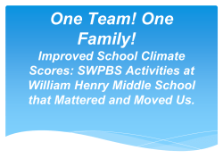 One Team! One Family! Improved School