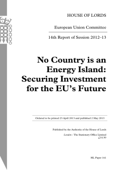 No Country is an Energy Island: Securing