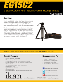 2 Stage Carbon Fiber Tripod w/ GH15 Head (E-Image)