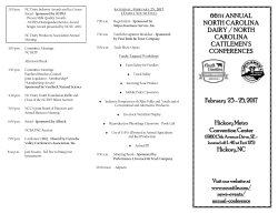 66TH ANNUAL NORTH CAROLINA DAIRY / NORTH CAROLINA