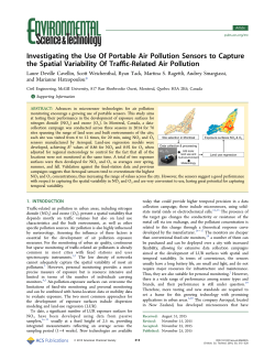Investigating the Use Of Portable Air Pollution