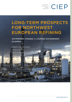 long-term prospects for northwest european refining