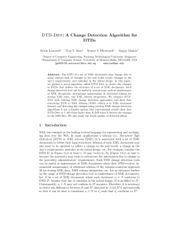DTD-Diff: A Change Detection Algorithm for DTDs