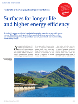 Surfaces for longer life and higher energy efficiency
