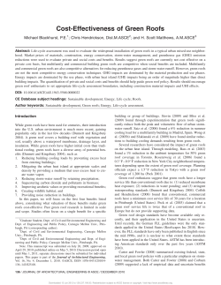 Cost-Effectiveness of Green Roofs