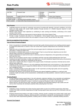 Role Details - myjobscotland