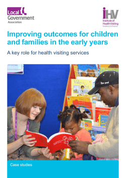 Improving outcomes for children and families in the early years: a