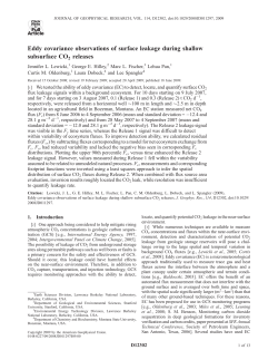Eddy covariance observations of surface