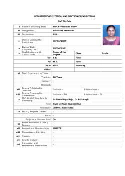 DEPARTMENT OF ELECTRICAL AND ELECTRONICS