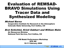 BRAVO Evaluation using Tracer Data