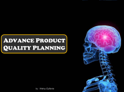 ADVANCE PRODUCT QUALITY PLANNING