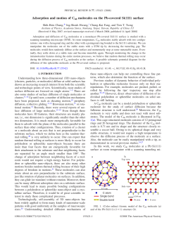 Adsorption and motion of C60 molecules on the Pb