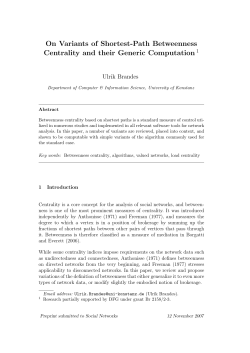 On Variants of Shortest-Path Betweenness Centrality