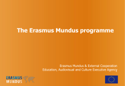 The Erasmus Mundus Programme