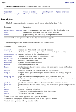 ivprobit postestimation