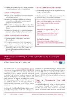 Do Recent Research Findings Mean that Mothers Should Not Take