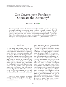Can Government Purchases Stimulate the Economy?