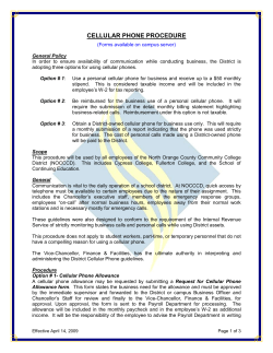 cellular phone procedure - North Orange County Community