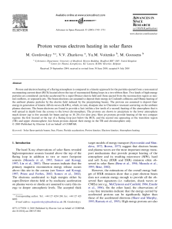Proton versus electron heating in solar flares