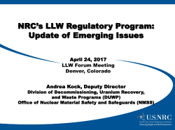 Determining Remediation Goals for Nuclear Power Plants