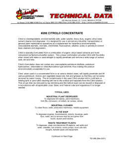 266 citrol - Schaeffer Oil