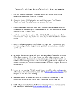 Schedule a meeting with your members of Congress