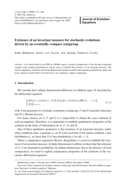 Existence of an invariant measure for stochastic evolutions driven by