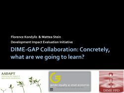 RSA SMEs` Market Expansion: Impact Evaluation Design (by gender)