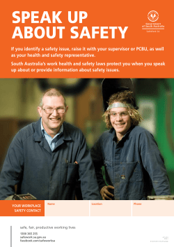 If you identify a safety issue, raise it with your