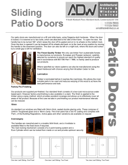Sliding Patio Doors