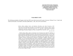Journal of Economic Literature