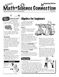 Algebra for beginners - Resources for Educators