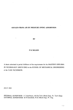 Oxygen from air by pressure swing adsorption