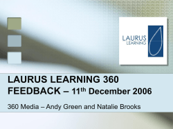 Laurus Learning 360 Feedback