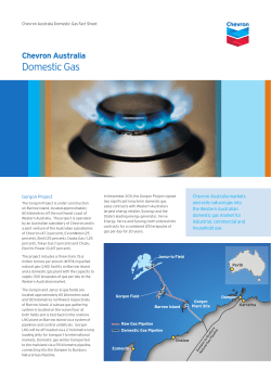 Domestic Gas - Chevron Australia