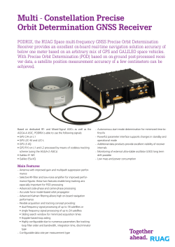 Multi - Constellation Precise Orbit Determination GNSS