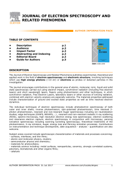 journal of electron spectroscopy and related phenomena
